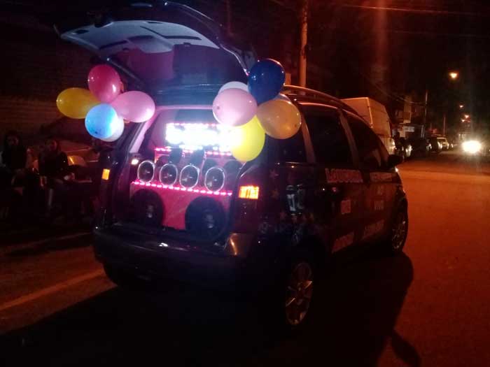 Homenagem em Guarulhos com Carro de Som