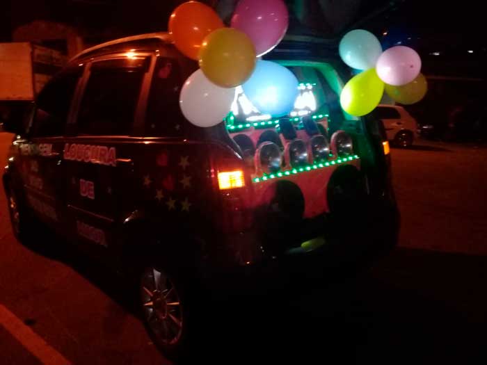 Homenagem em Guarulhos com Carro de Som