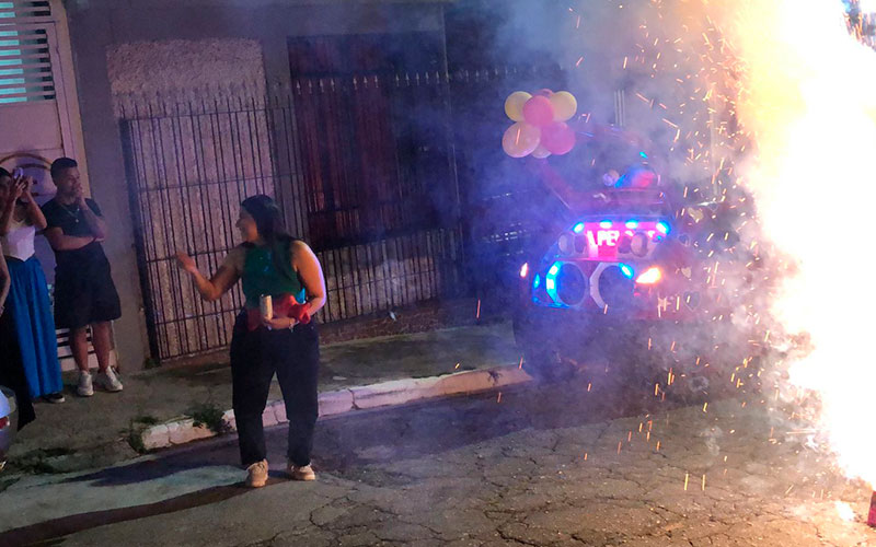 Carro de Mensagem na Zona Leste