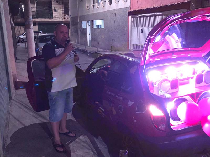 Homenagem com Carro de Som em Osasco